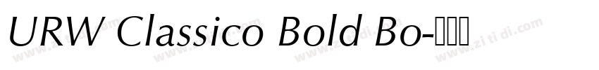URW Classico Bold Bo字体转换